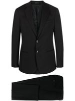 Giorgio Armani costume à veste à simple boutonnage - Noir