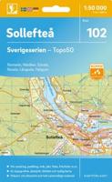 Wandelkaart - Topografische kaart 102 Sverigeserien Sollefteå | Norstedts