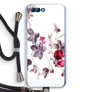Mooie bloemen: Honor 10 Transparant Hoesje met koord