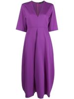 Fabiana Filippi robe mi-longue à col v - Violet