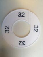 Maatring wit/zwart 32