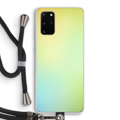Minty mist pastel: Samsung Galaxy S20 Plus Transparant Hoesje met koord