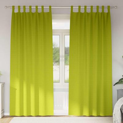 Gordijnen met gordijnen 2 pcs Appelgroen Polyester