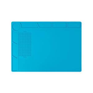 Velleman Silicone soldeermat, 350 x 250 mm, blauw