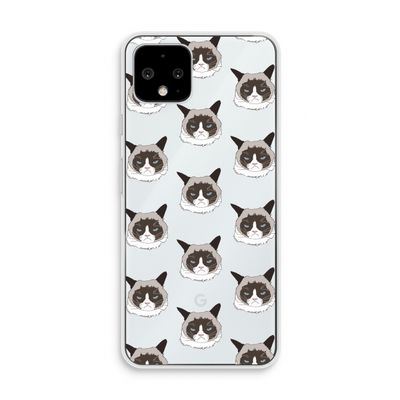 It's a Purrr Case: Pixel 4 Transparant Hoesje