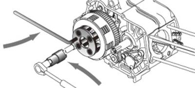 Bikeservice koppelingssleutel holding force clutch bst 4pin
