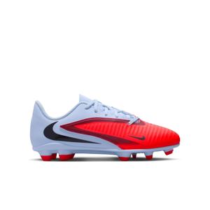 Nike Phantom 6 Low Club Gras / Kunstgras Voetbalschoenen (MG) Kids Lichtblauw Felrood Zwart
