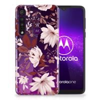 Smartphone hoesje Motorola One Macro Watercolor Flowers