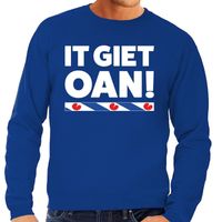 Blauwe trui / sweater Friesland It Giet Oan heren