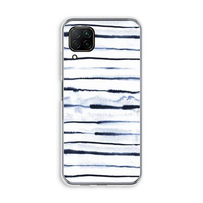 Ink Stripes: Huawei P40 Lite Transparant Hoesje