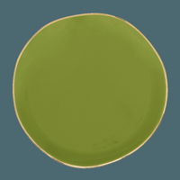 Good Morning bord Ø17 cm - Ever Green Sprig (set van 4)