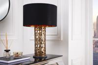 Design tafellamp ABSTRACT LEAF antieke koperen metalen marmeren voet handgemaakt - 42230 - thumbnail