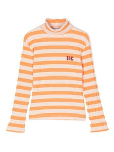 Bobo Choses t-shirt rayé à logo imprimé - Orange