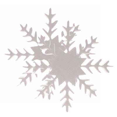 Piepschuim ijskristal vorm - 2x - wit - 30 x 5 cm - hobby/knutselmateriaal - DIY sneeuwvlok