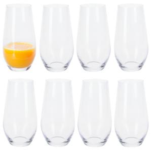 Excellent Houseware Tumbler waterglazen - 8x stuks - 580 ml - grote drinkglazen