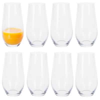 Excellent Houseware Tumbler waterglazen - 8x stuks - 580 ml - grote drinkglazen