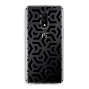 Crazy pattern: OnePlus 7 Transparant Hoesje