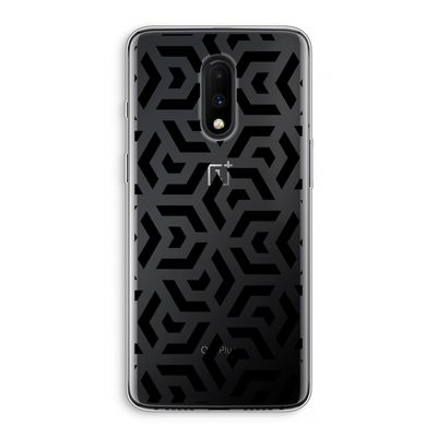 Crazy pattern: OnePlus 7 Transparant Hoesje