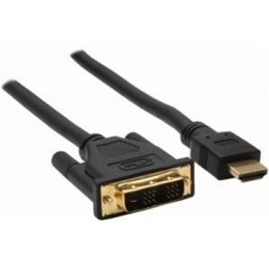 InLine 17665P video kabel adapter 5 m HDMI DVI-D Zwart