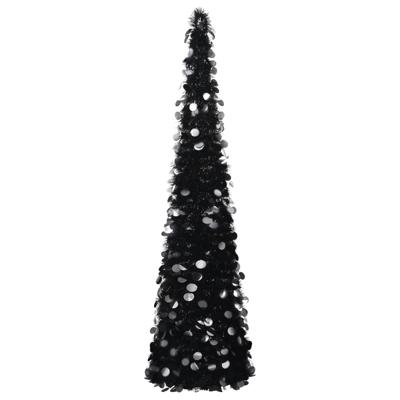 Kunstkerstboom pop-up 180 cm PET zwart