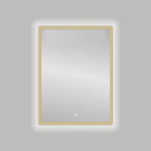 Badkamerspiegel Best Design Nancy Isola LED Verlichting 60x80 cm Mat Goud