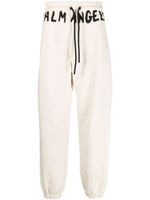 Palm Angels logo-print cotton track pants - Blanc