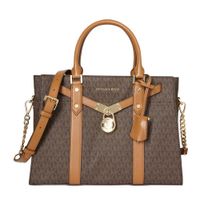 Michael Kors NOUVEAU HAMILTON leren handtas bruin - thumbnail