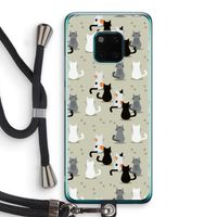Katten: Huawei Mate 20 Pro Transparant Hoesje met koord