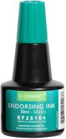 Q-CONNECT stempelinkt, flesje van 28 ml, groen