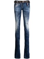 DSQUARED2 jean skinny Sharpey à taille basse - Bleu