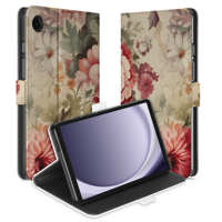Uniek Samsung Galaxy Tab A9 Tablethoesje Bloemen Design | B2C Telecom