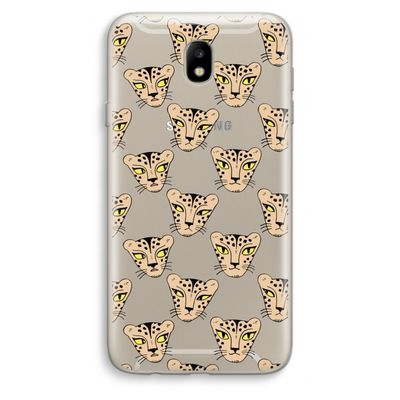 Tijger: Samsung Galaxy J7 (2017) Transparant Hoesje