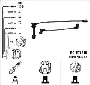 Bougiekabelset RCET1219