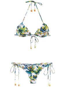 Amir Slama printed bikini - Blanc