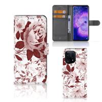 Hoesje OPPO Find X5 Watercolor Flowers | Portemonnee hoesje