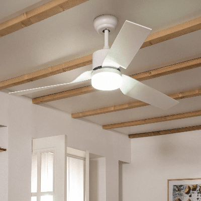 Plafondventilator &apos;Marco&apos; Nickel Minimal Pro Superstill selecteerbare CCT 70W 132cm met afstandsbediening