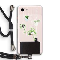 Hang In There: Pixel 3 XL Transparant Hoesje met koord