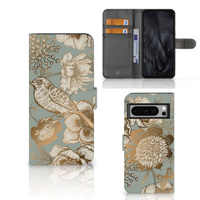 Hoesje voor Google Pixel 8 Pro Vintage Bird Flowers - thumbnail