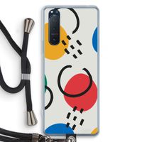 Illustratieve pop 3: Sony Xperia 5 II Transparant Hoesje met koord