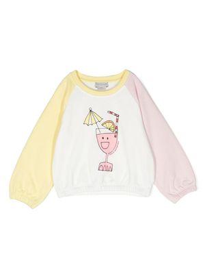 Stella McCartney Kids t-shirt à imprimé Lemonade - Blanc
