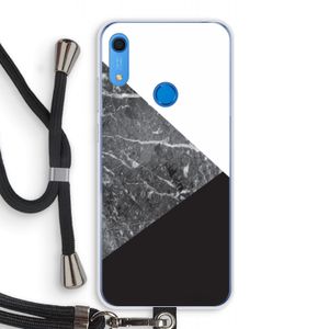 Combinatie marmer: Huawei Y6s Transparant Hoesje met koord