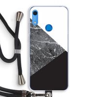 Combinatie marmer: Huawei Y6s Transparant Hoesje met koord