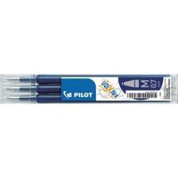Rollerpenvulling PILOT friXion medium blauwzwart set à 3 stuks