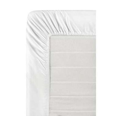 Hoeslaken percale katoen - wit - 90x200 cm