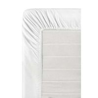 Hoeslaken percale katoen - wit - 90x200 cm