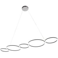 LED Hanglamp 45W - Natuurlijk Wit 4000K - Mat Zwart - Aluminium