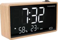 Wekker met projectie - THOMSON - Hout