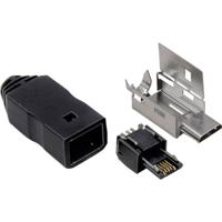 Micro-USB-B-stekker Stekker, recht 1582505 TRU COMPONENTS 1 stuk(s)