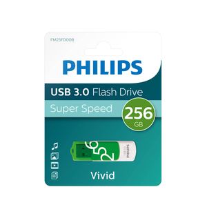 Philips FM25FD00B/00 USB flash drive 256 GB USB Type-A 3.2 Gen 1 (3.1 Gen 1) Groen, Wit