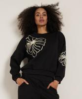 trui met bloem embroidery